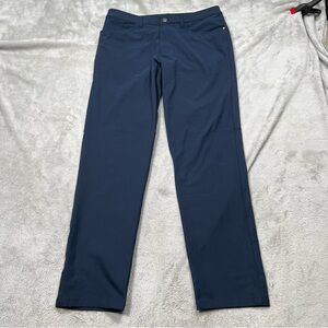 Lululemon ABC Classic Warpstreme Pants Mens 32x32 Blue Performance Stretch